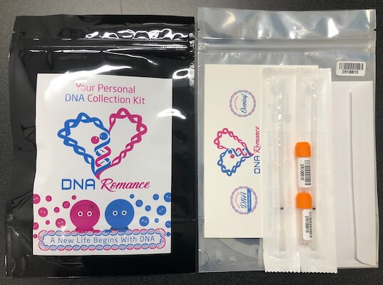 DNA test kit - saliva swabs and collection tubes